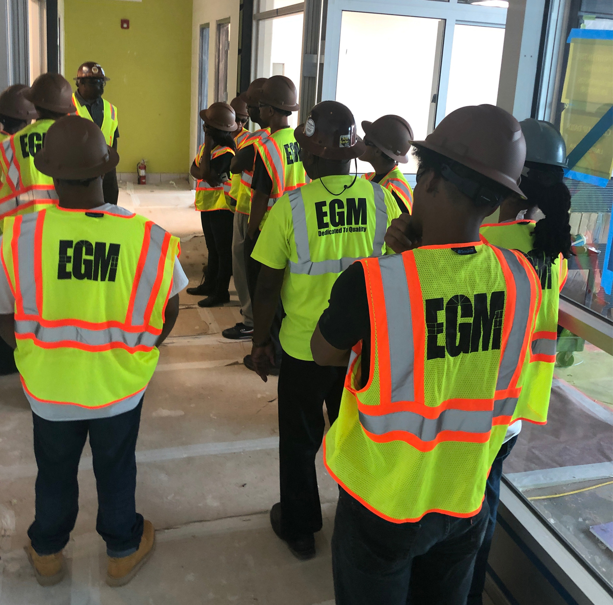 EGM trainees on site